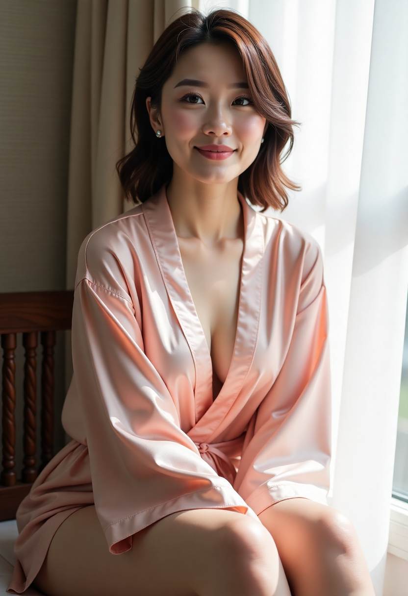 城市夜景中的两位年轻人
